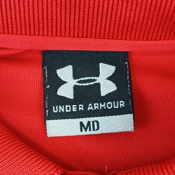 Under Armour Ohio State Medium Mens Polo Shirt Buckeyes FLAW 22x29 Boxy Older - Picture 4 of 12